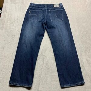 Vintage Y2K Paco Jeans Straight Wide‎ Leg Skater Hip Hop Dark Size 33x28